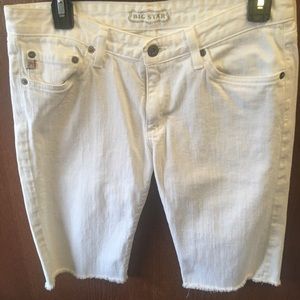 Big star women’s white jean shorts